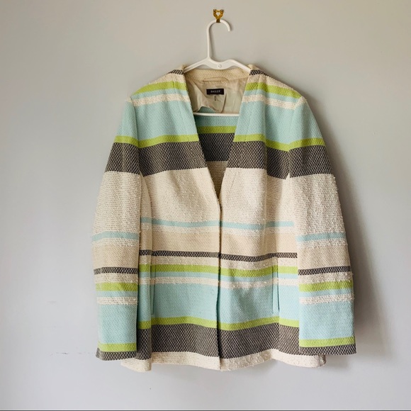 Basler Jackets & Blazers - BASLER Tweed Striped Oversized Career Wear Blazer